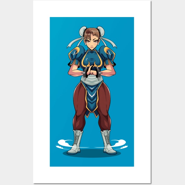 Chun Li Wall Art by Future Vision Studio